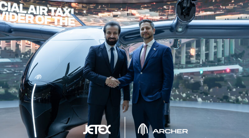 Archer CEO and Founder Adam Goldstein (right) with Adel Mardini, Founder and CEO of Jetex (left)